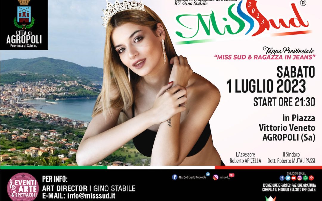 01 Luglio 2023 – Tappa Provinciale “MISS SUD & RAGAZZA IN JEANS” ad Agropoli